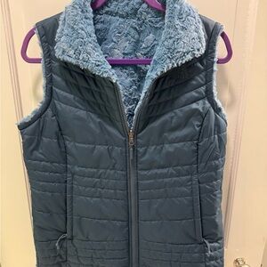 The North Face Blue Quilted Vest